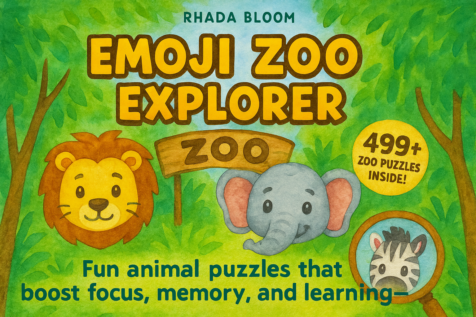 Emoji Zoo Explorer: Spot the Difference Puzzle Book for Kids Ages 4–8 – Fun Zoo Animal Brain Games to Boost Focus, Memory & Observation Skills