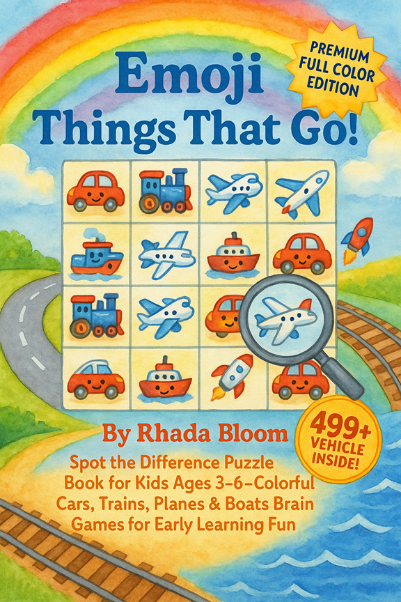 Emoji Things That Go! – Premium Full Color Edition Cover