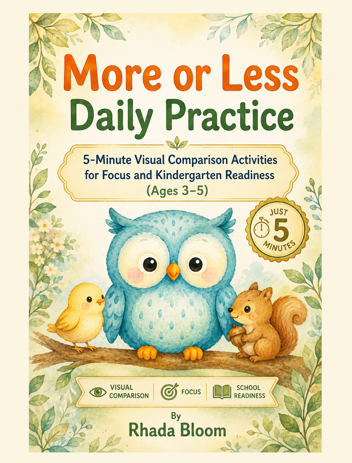 More or Less Daily Practice: 5-Minute Visual Comparison Activities for Focus and Kindergarten Readiness (Ages 3–5)