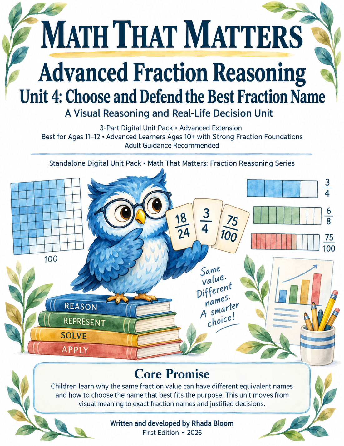 Advanced Fraction Reasoning Unit 4: Choose and Defend the Best Fraction Name